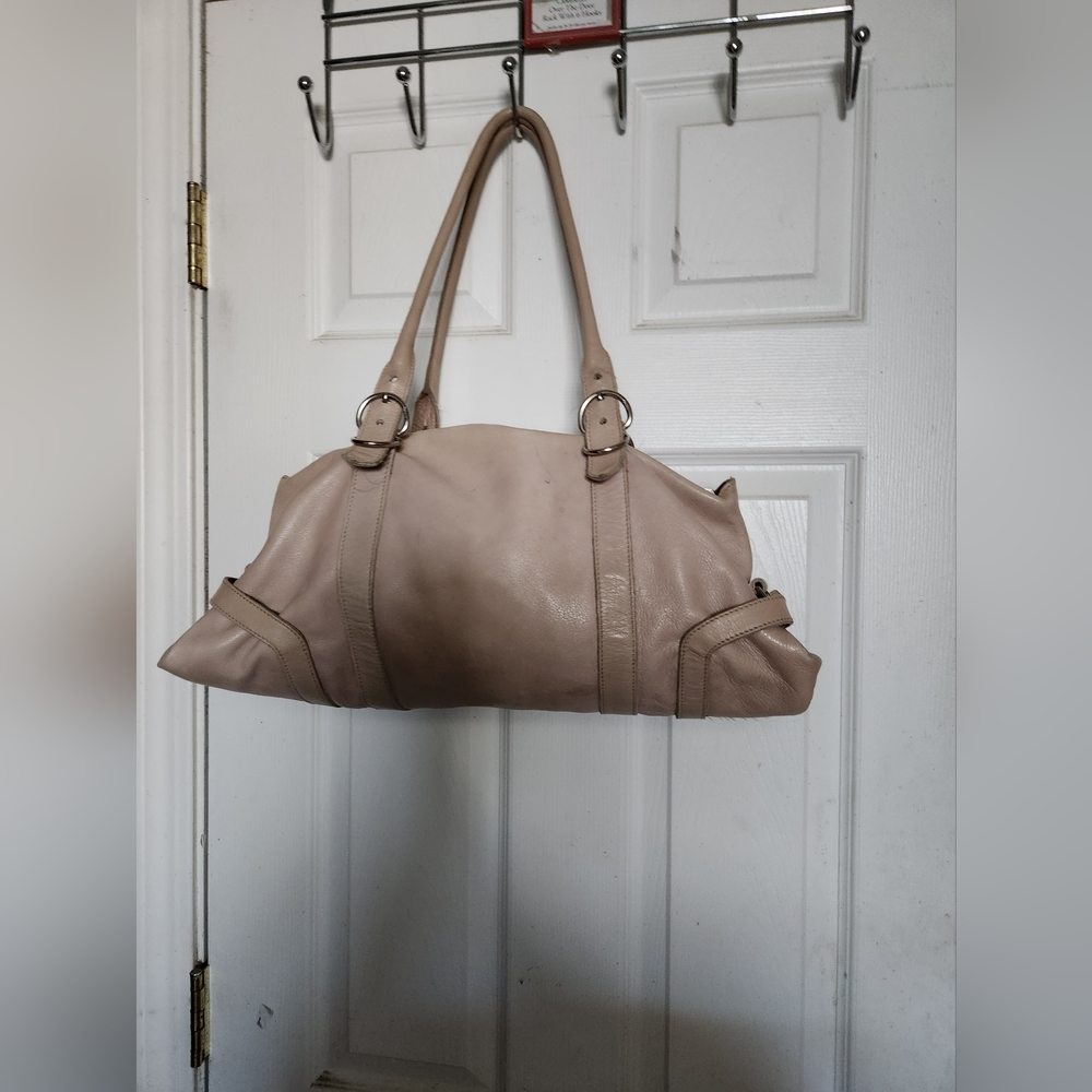 VINTAGE PRADA cream satchel
